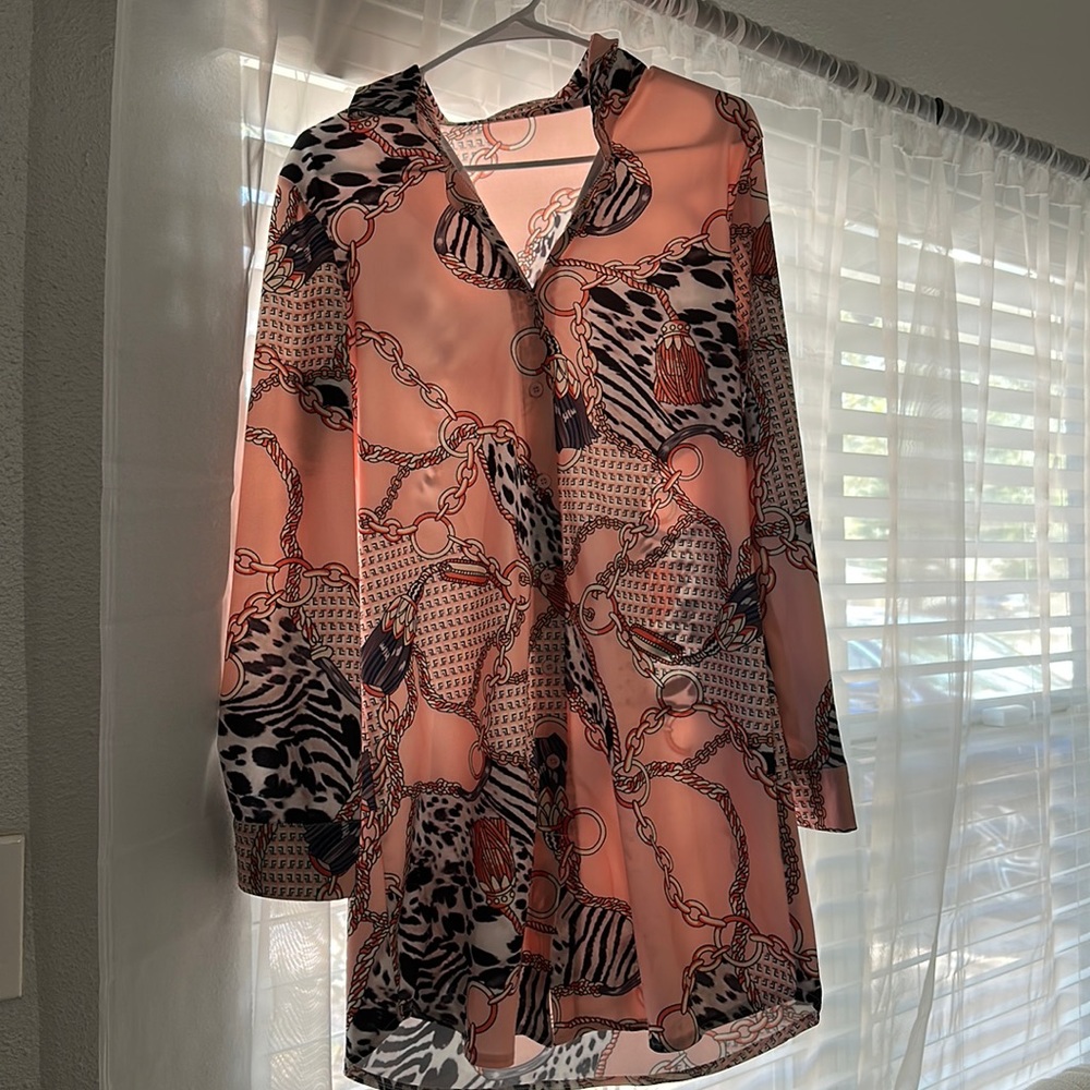 🔥HOST PICK🔥Floral Blouse for Women Casual Long Sleeve Button Down Blouse/dress